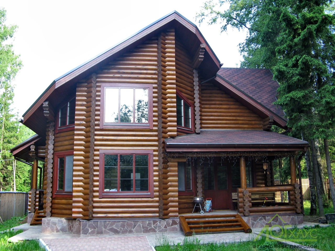 Дом хаус из бревна хаус