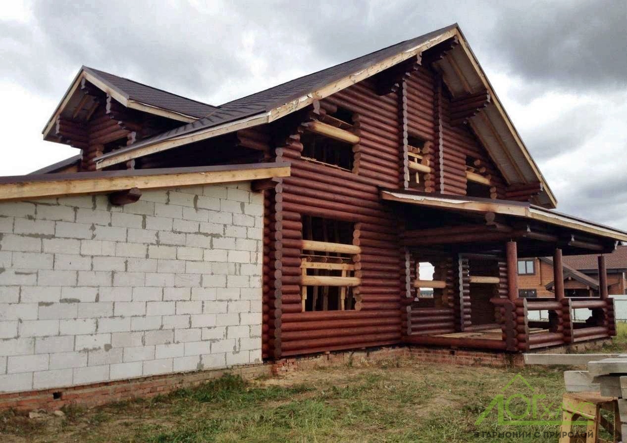 Шлифовка и покраска деревянного дома