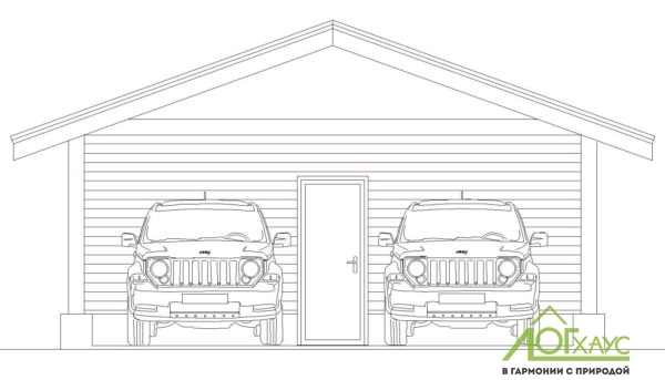 Визуализация гаража на 2 машины